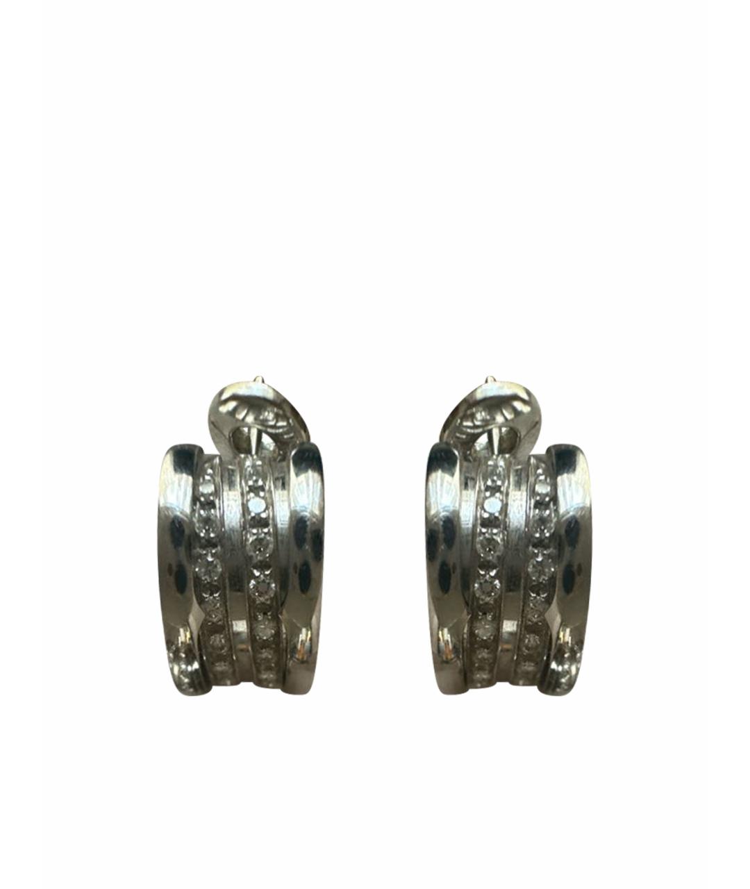 BVLGARI Белые серьги из белого золота, фото 1