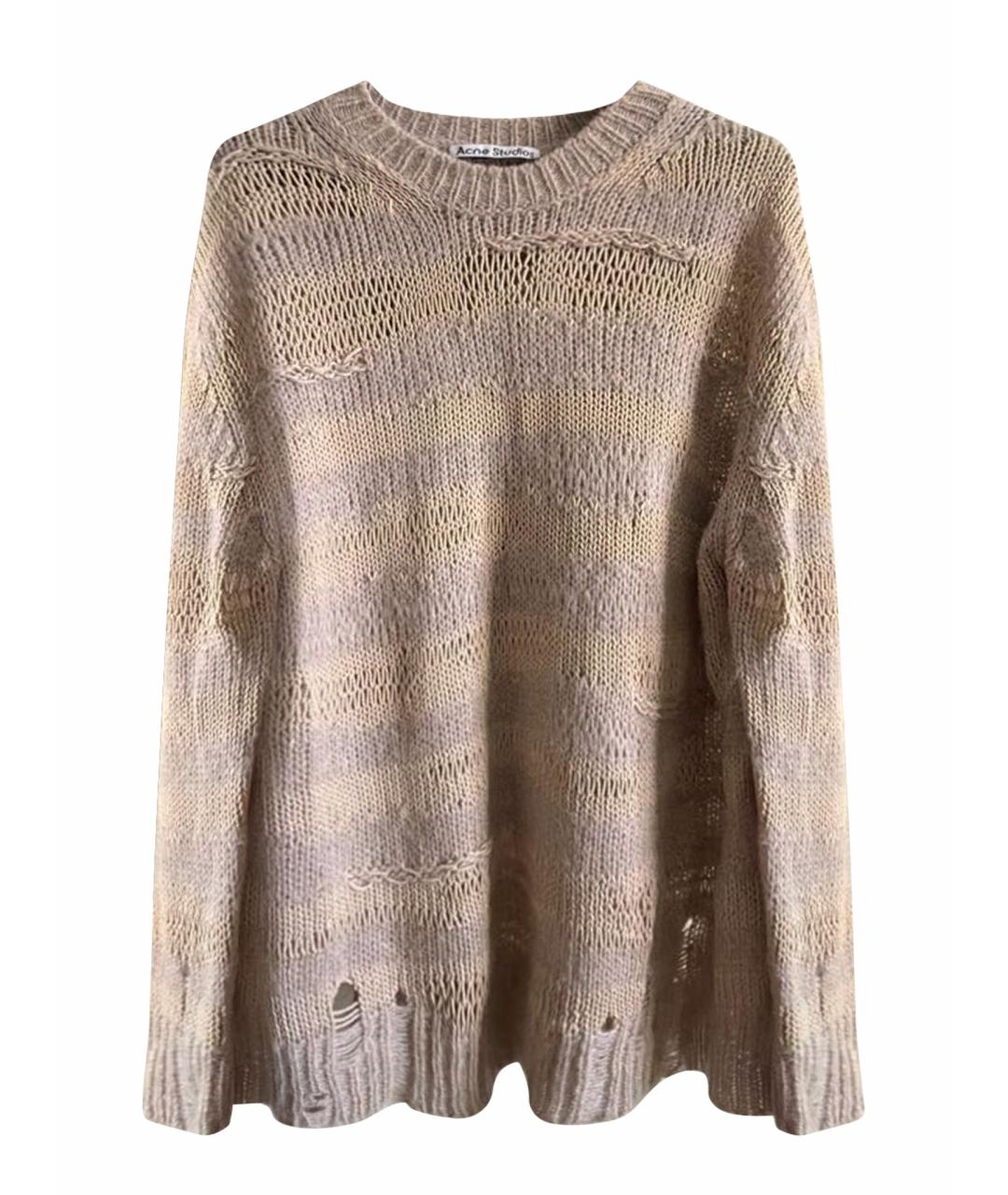 ACNE STUDIOS Бежевый шерстяной джемпер / свитер, фото 1