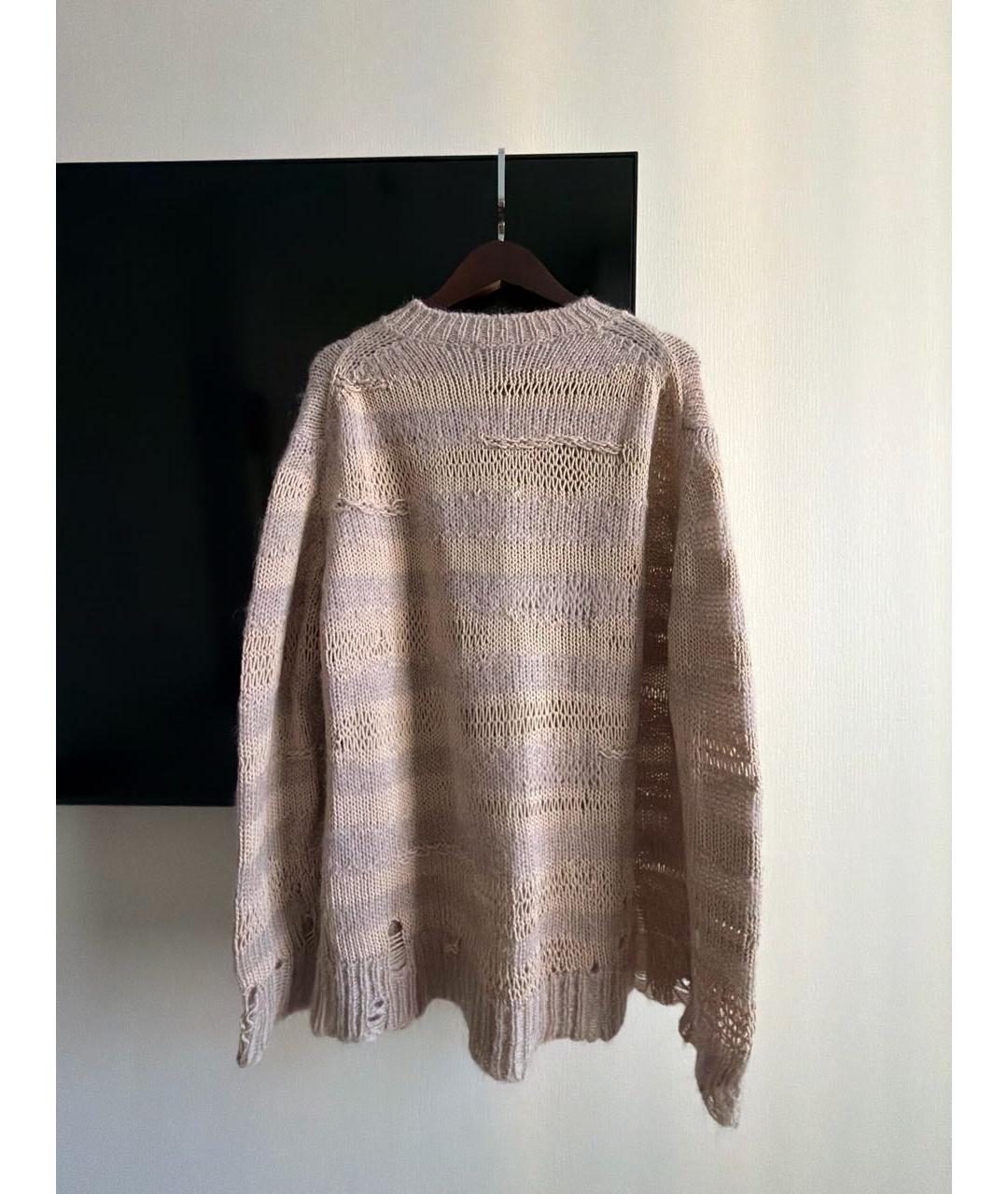 ACNE STUDIOS Бежевый шерстяной джемпер / свитер, фото 3