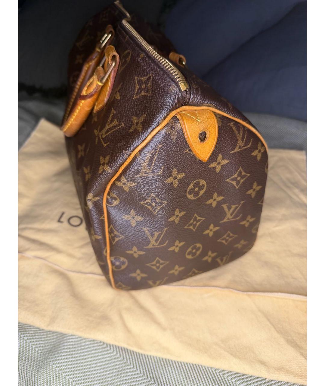 LOUIS VUITTON Коричневая канва сумка тоут, фото 5