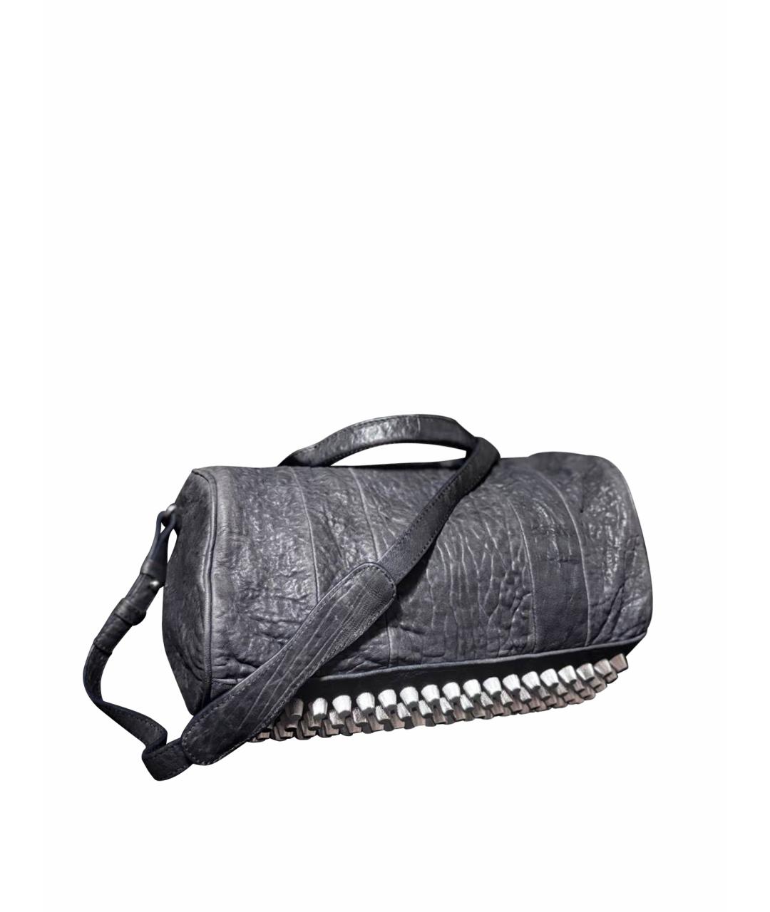 ALEXANDER WANG Черная кожаная сумка через плечо, фото 1