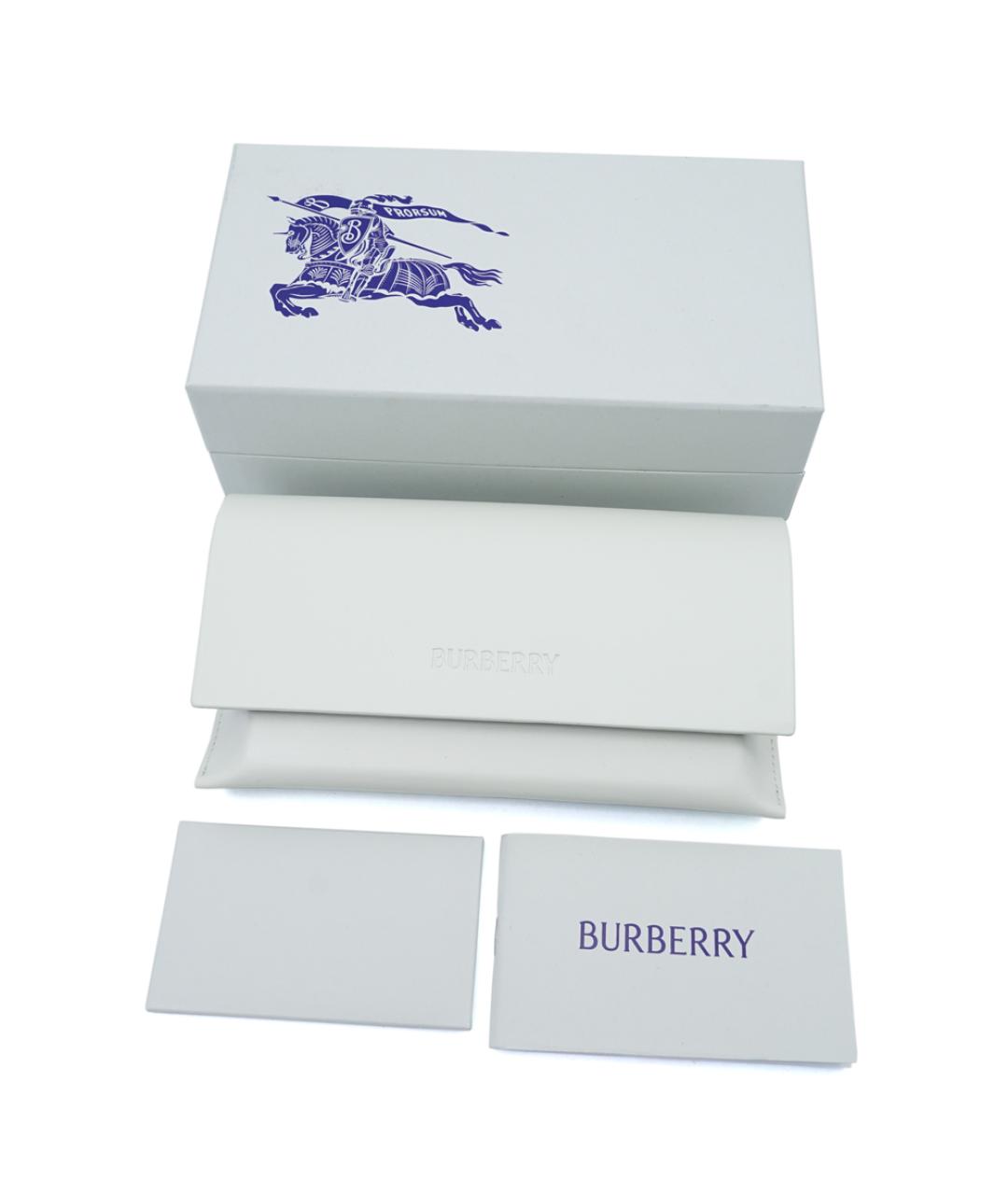 BURBERRY Черные пластиковые солнцезащитные очки, фото 6