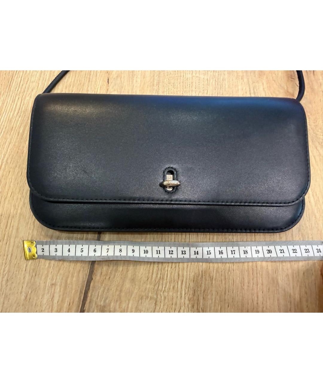 FURLA Черная кожаная сумка через плечо, фото 3