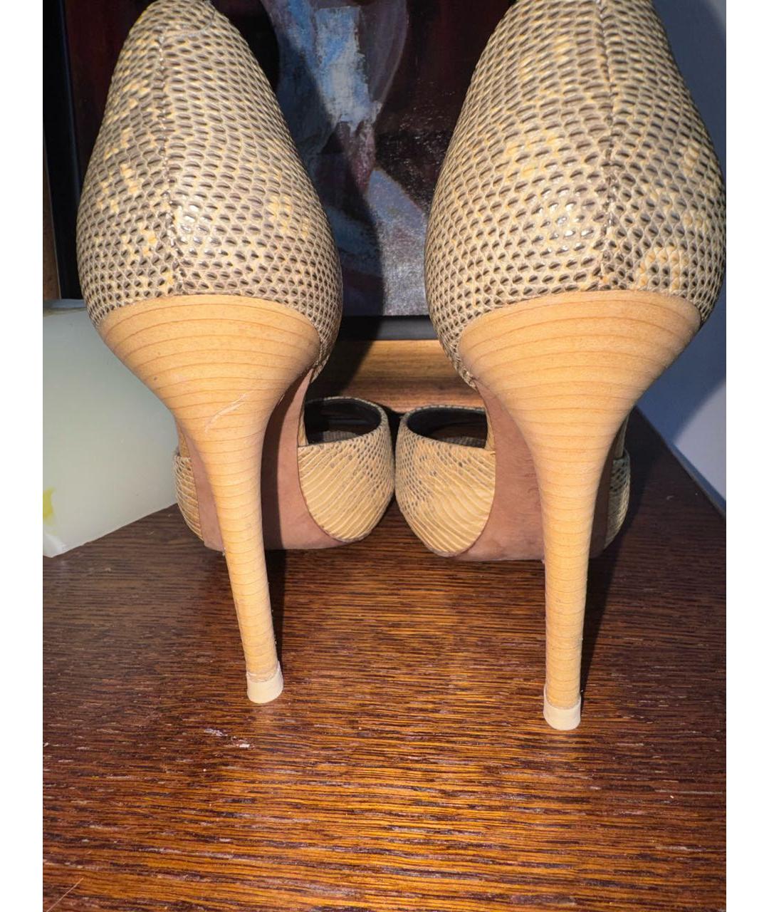 ALEXANDER MCQUEEN Мульти туфли из экзотической кожи, фото 3