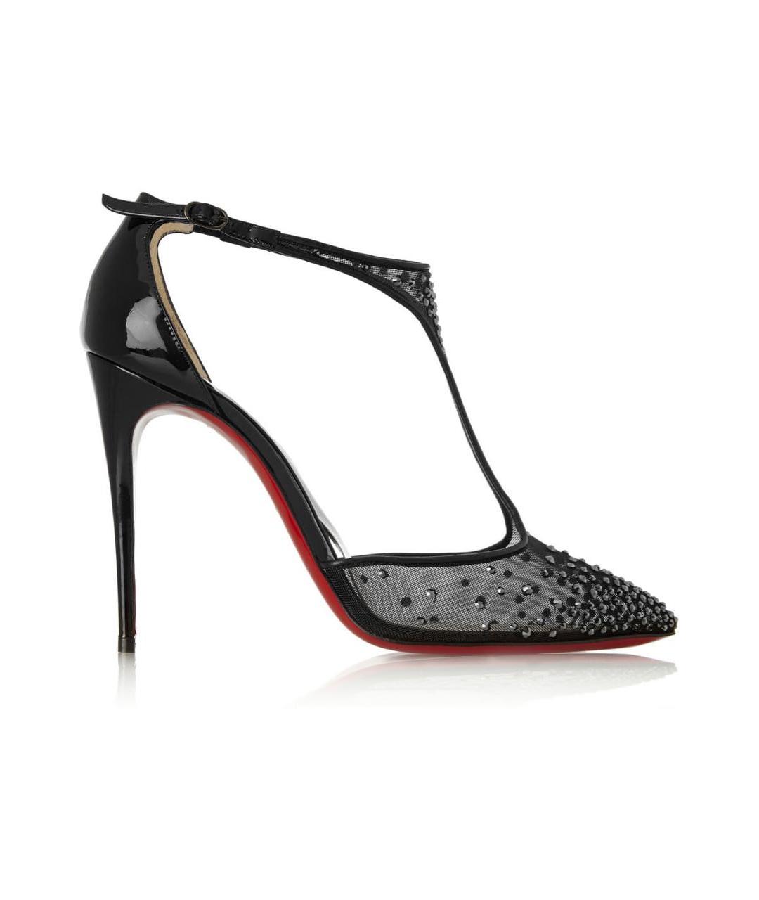CHRISTIAN LOUBOUTIN Черные туфли из лакированной кожи, фото 9