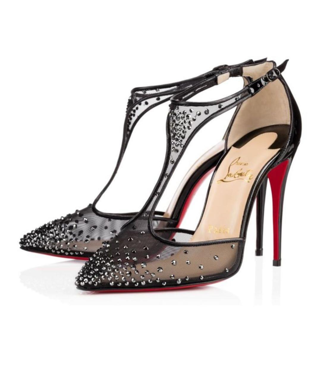CHRISTIAN LOUBOUTIN Черные туфли из лакированной кожи, фото 2