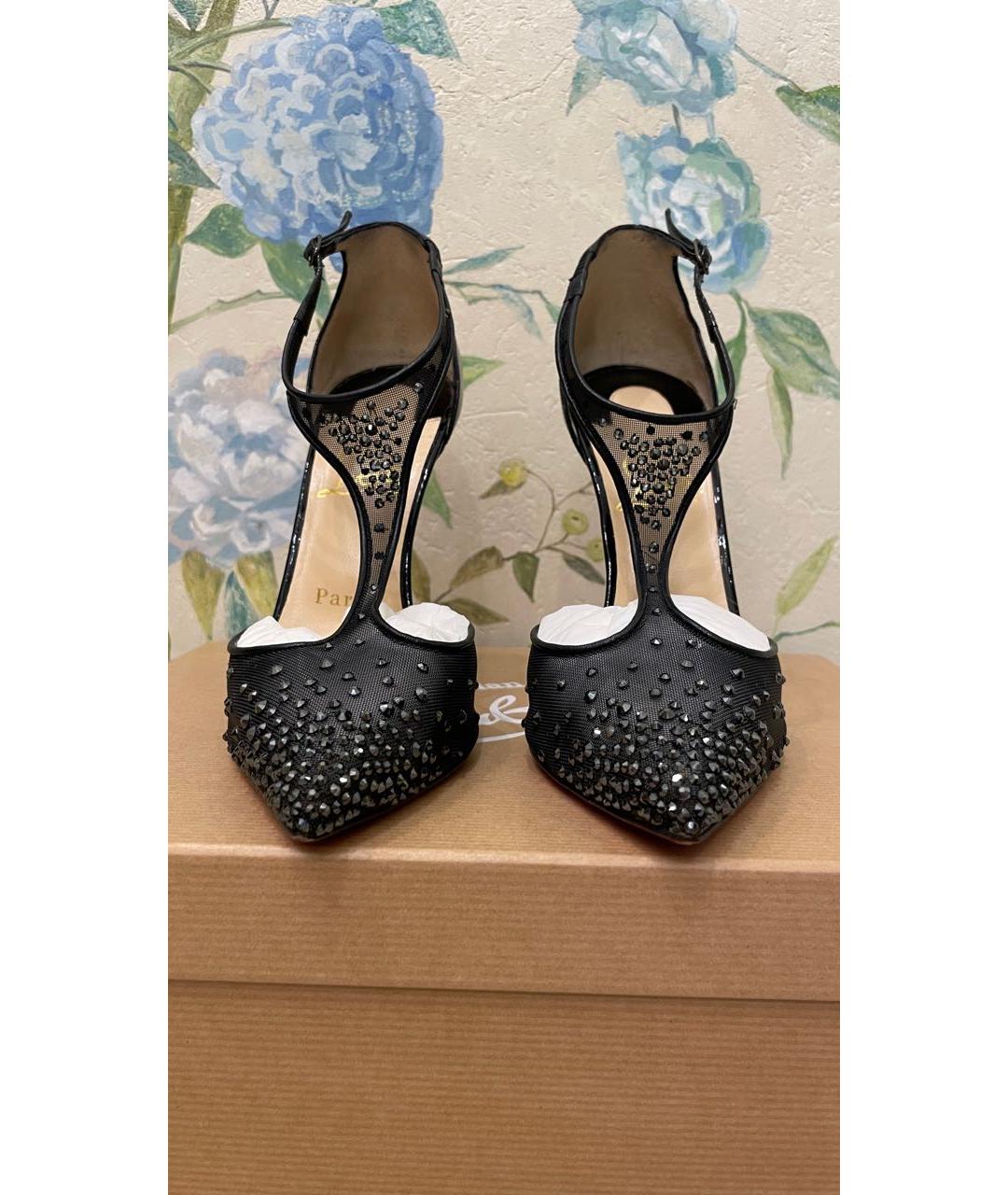 CHRISTIAN LOUBOUTIN Черные туфли из лакированной кожи, фото 3