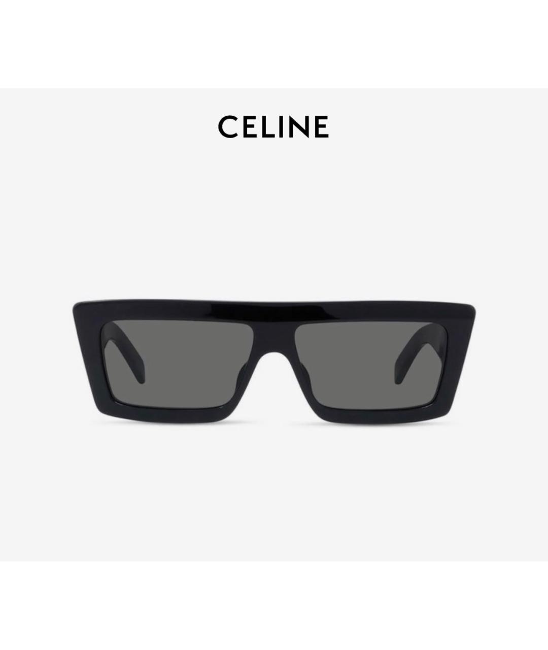 CELINE Черные пластиковые солнцезащитные очки, фото 2