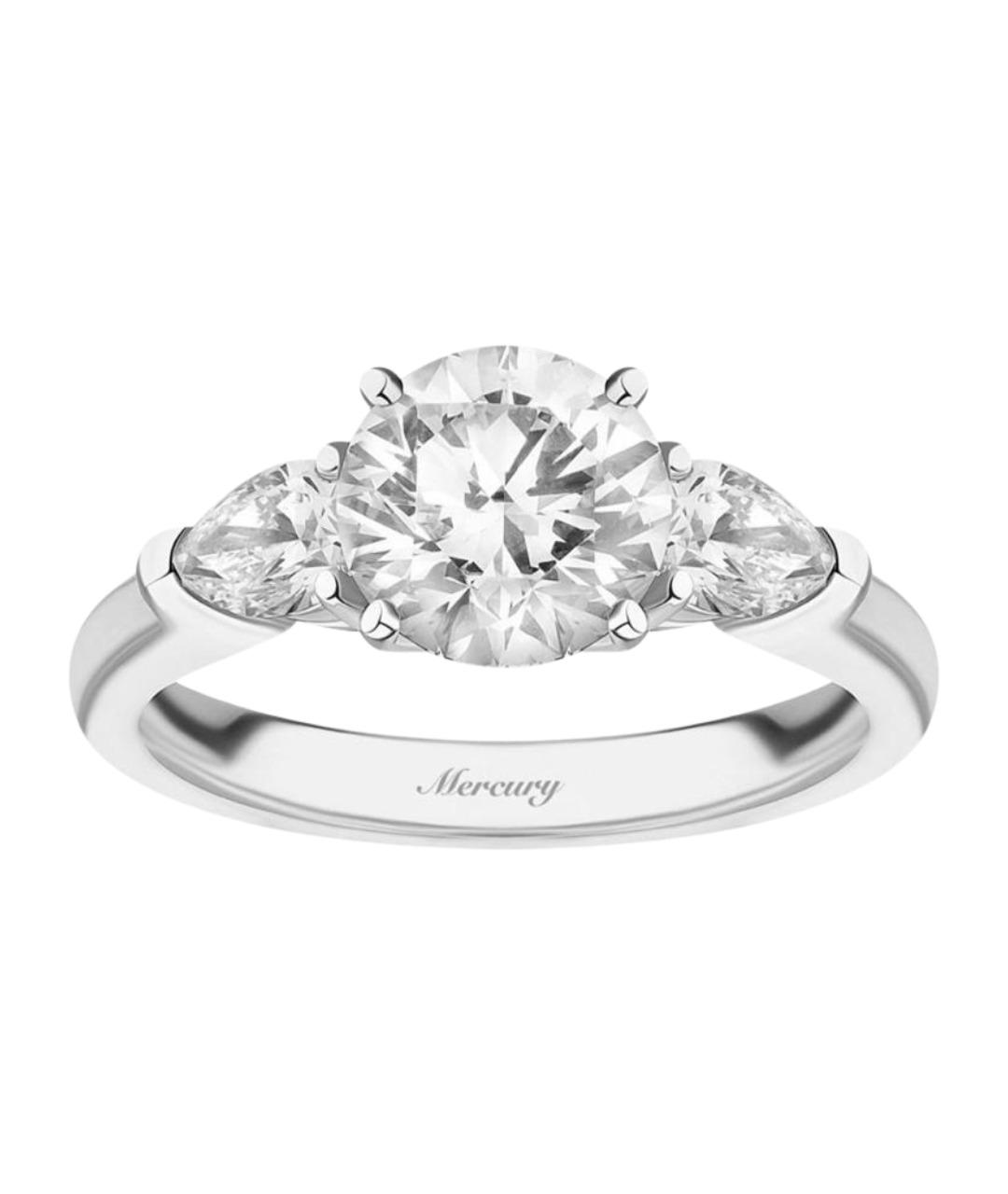 MERCURY Серебряное кольцо из белого золота, фото 1