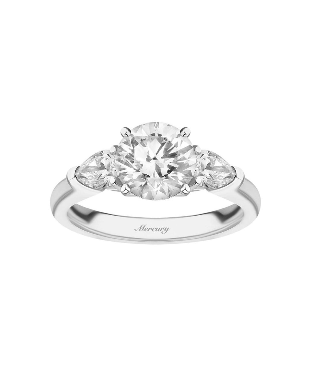MERCURY Серебряное кольцо из белого золота, фото 5