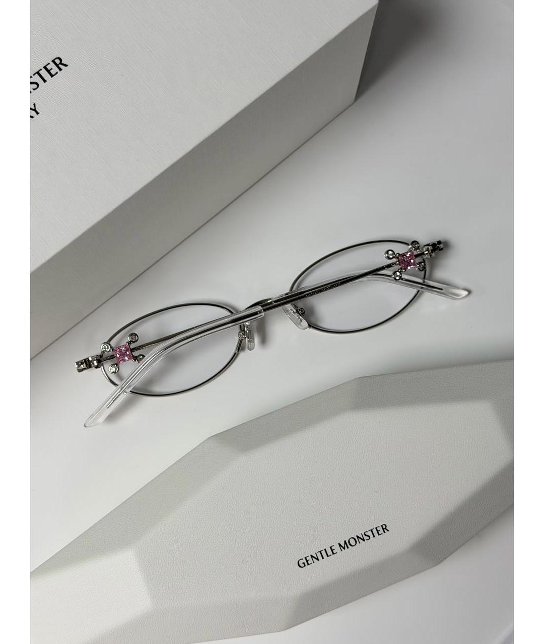 GENTLE MONSTER Серебряные металлические солнцезащитные очки, фото 5