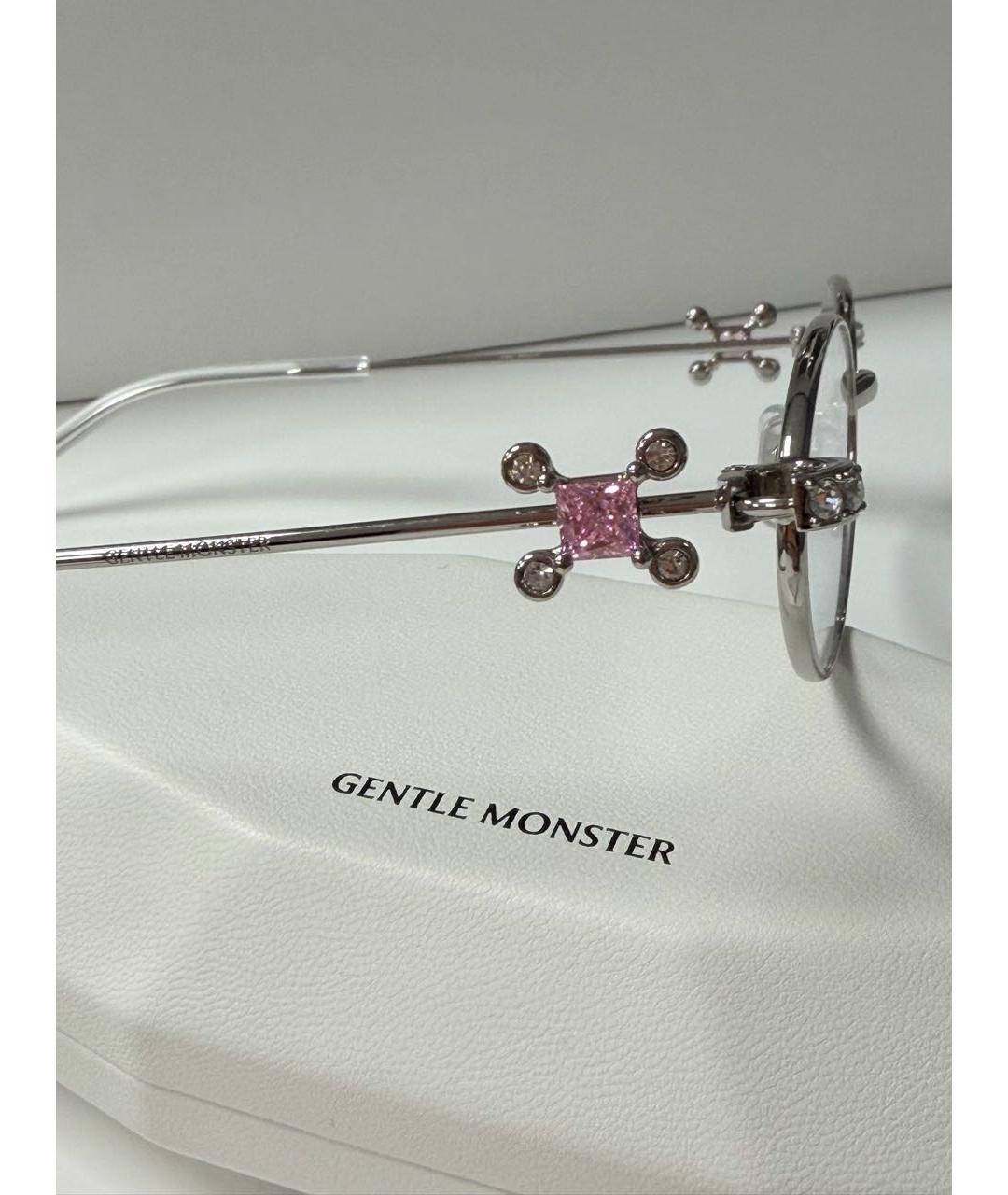 GENTLE MONSTER Серебряные металлические солнцезащитные очки, фото 3