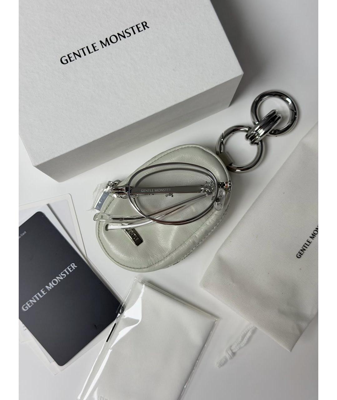 GENTLE MONSTER Серебряные металлические солнцезащитные очки, фото 8