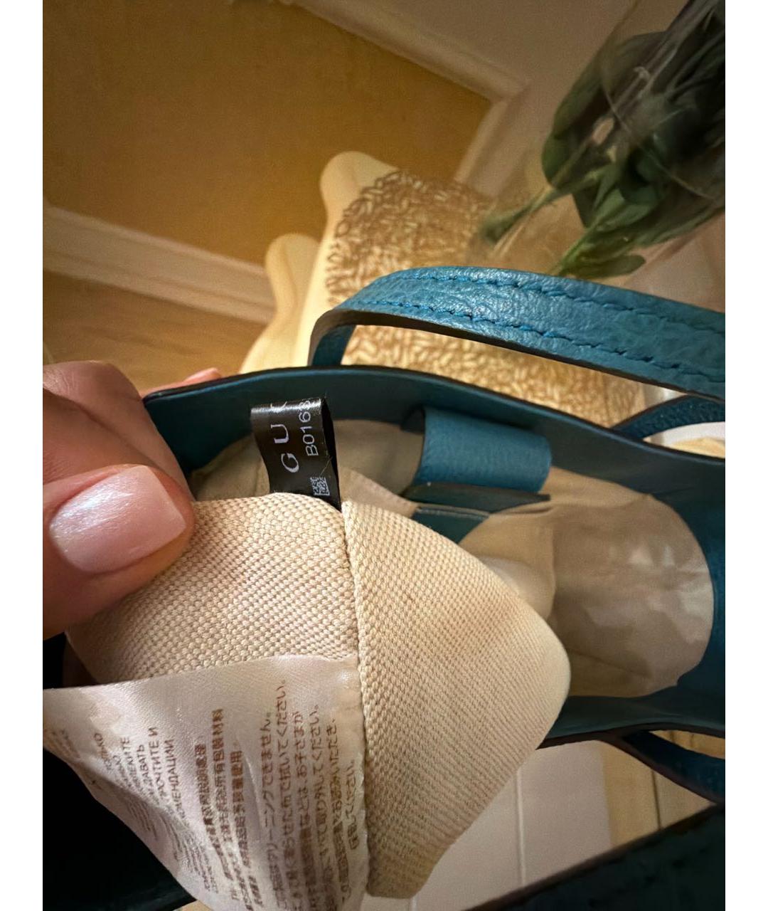 GUCCI Бирюзовая сумка, фото 5