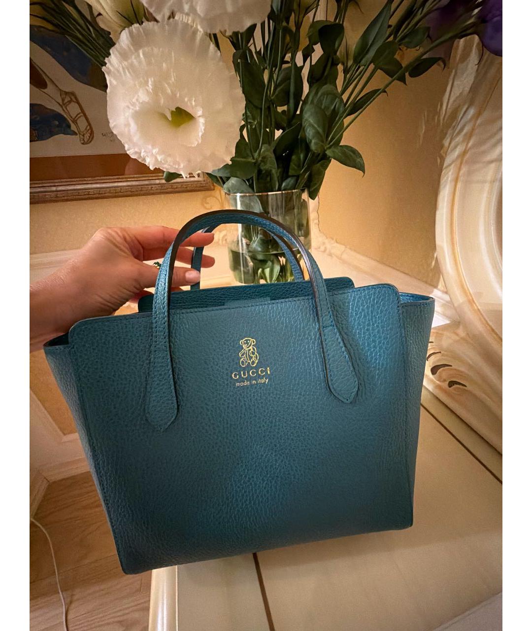 GUCCI Бирюзовая сумка, фото 7