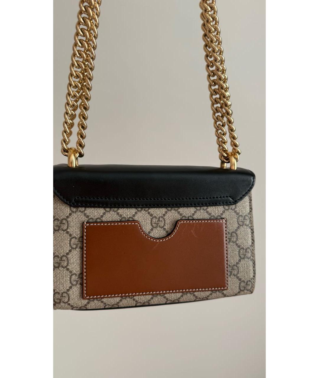 GUCCI Черная кожаная сумка через плечо, фото 3