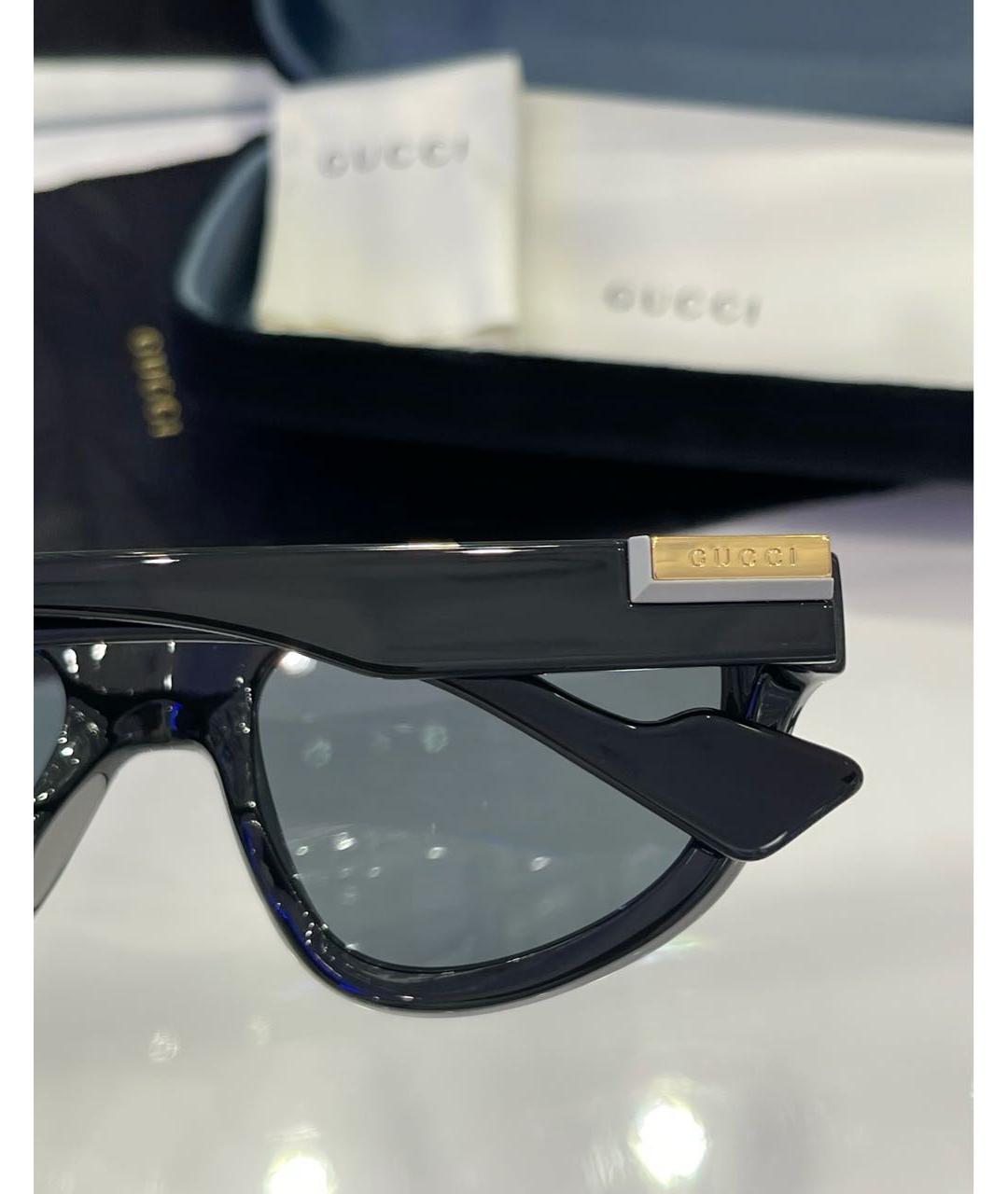GUCCI Черные пластиковые солнцезащитные очки, фото 8