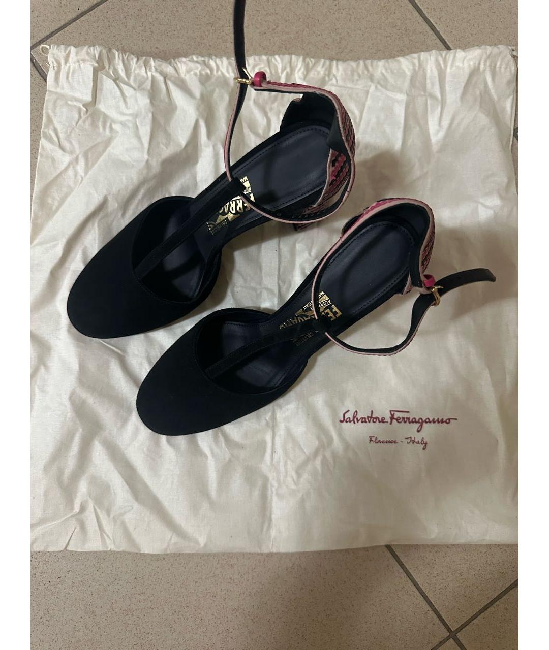 FERRAGAMO Мульти замшевые туфли, фото 2