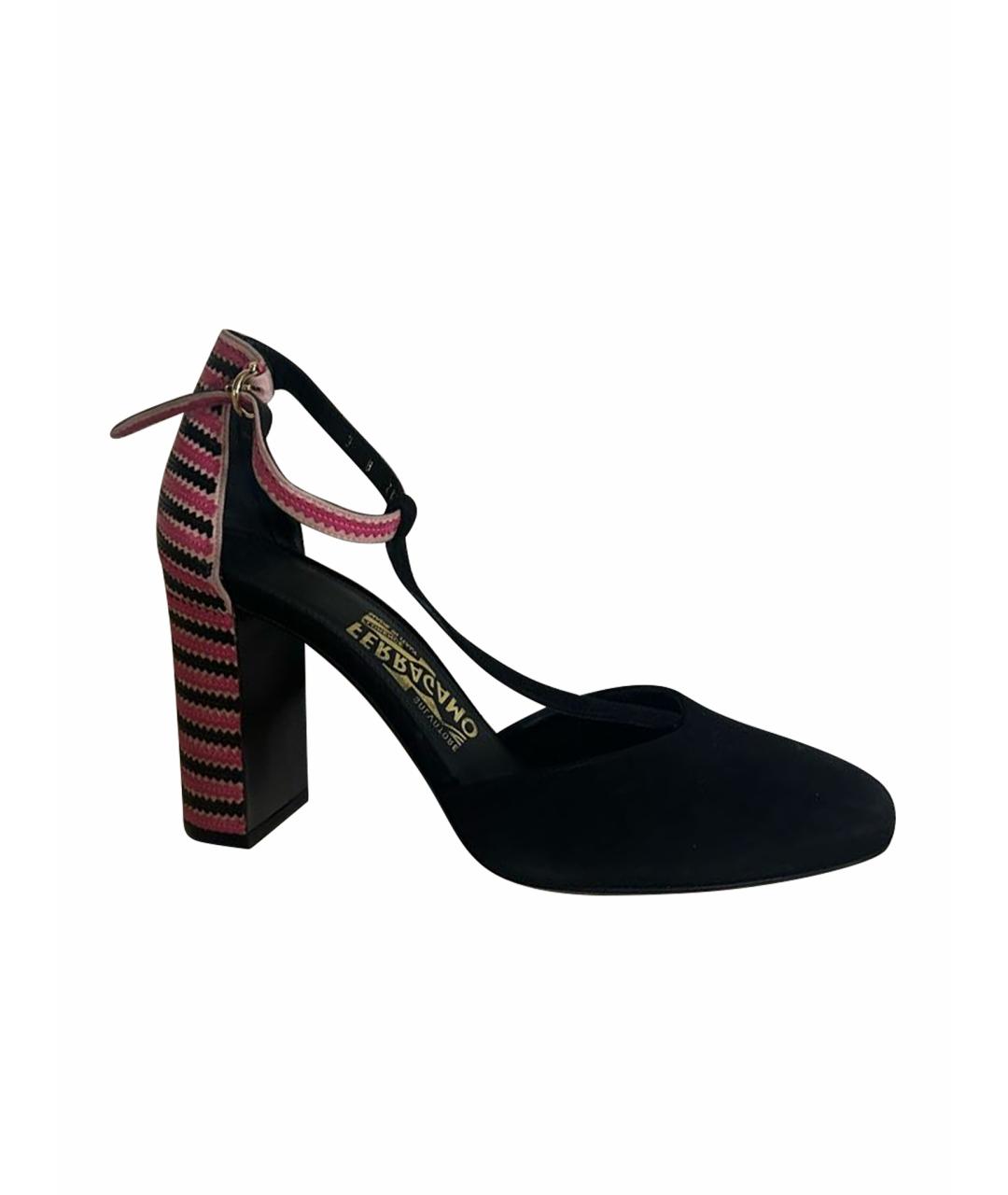FERRAGAMO Мульти замшевые туфли, фото 1