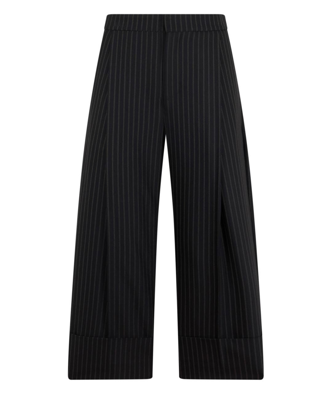 ELISABETTA FRANCHI Мульти шерстяные брюки широкие, фото 1