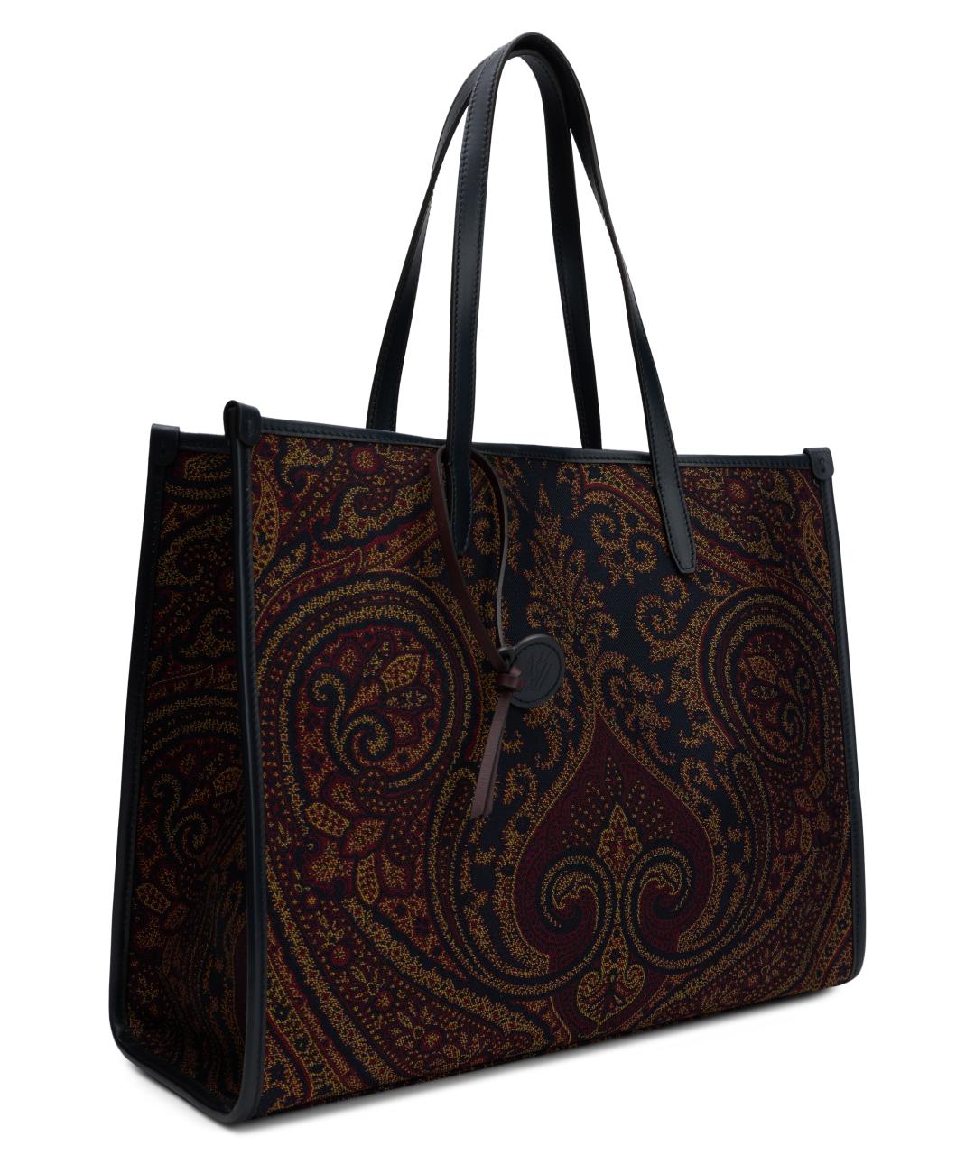 ETRO Мульти хлопковая сумка тоут, фото 2