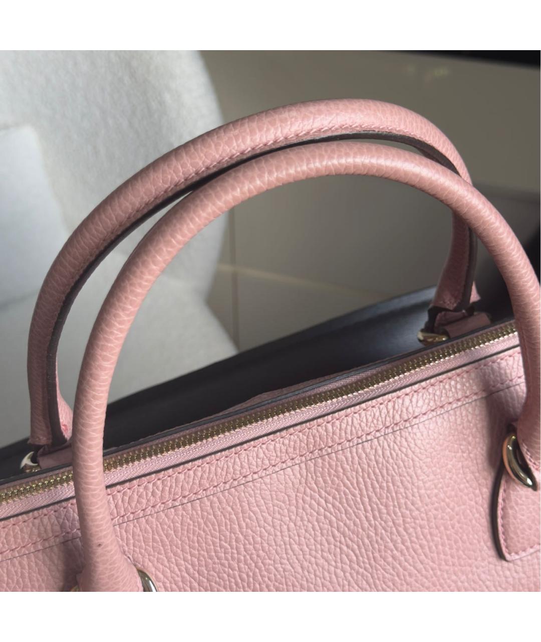 GUCCI Кожаная сумка с короткими ручками, фото 5