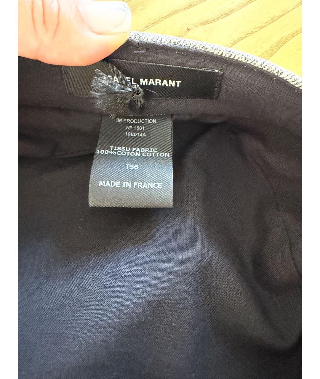 ISABEL MARANT Хлопковая кепка, фото 4