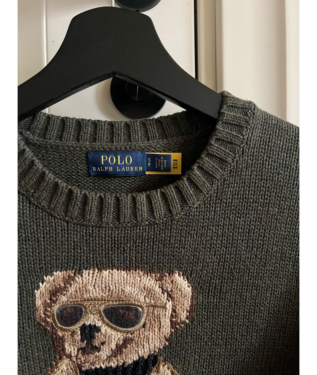 POLO RALPH LAUREN Хаки хлопковый джемпер / свитер, фото 5