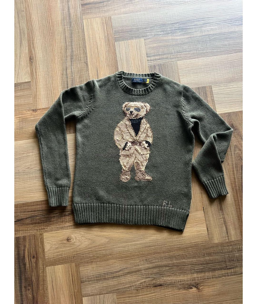 POLO RALPH LAUREN Хаки хлопковый джемпер / свитер, фото 2
