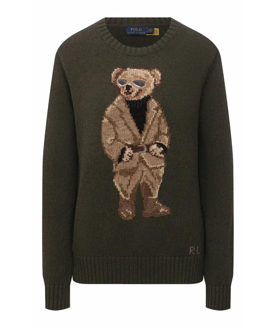 POLO RALPH LAUREN Хаки хлопковый джемпер / свитер, фото 9