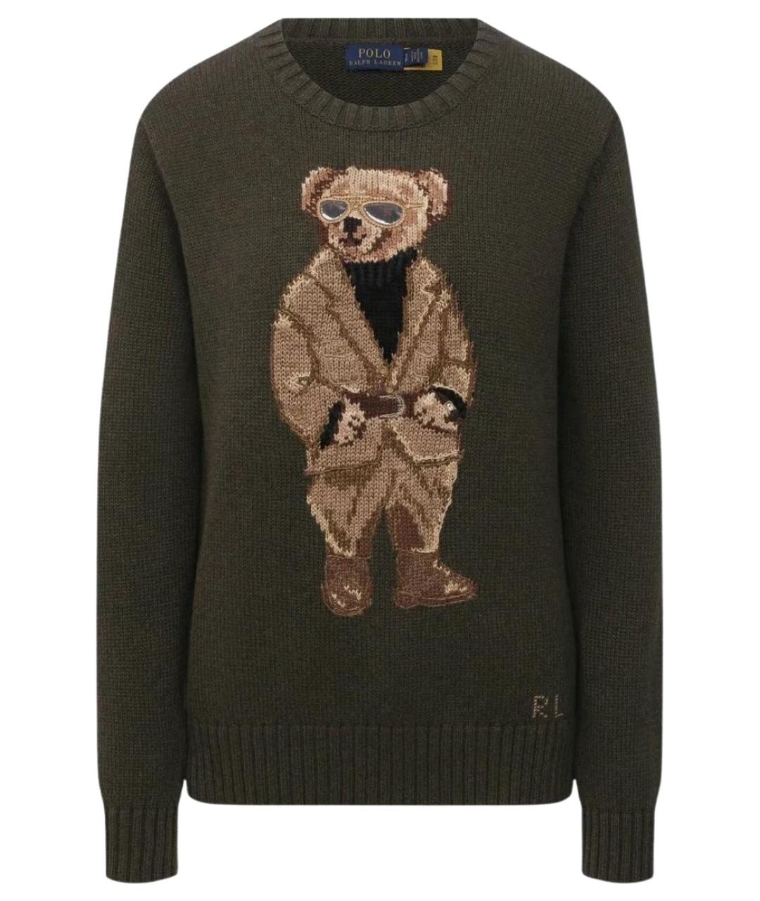 POLO RALPH LAUREN Хаки хлопковый джемпер / свитер, фото 1