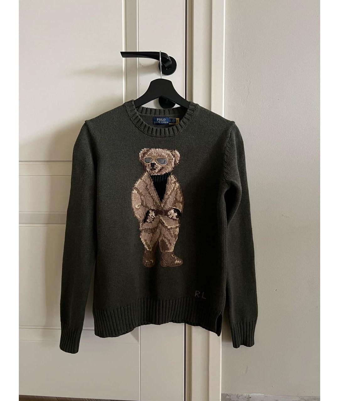 POLO RALPH LAUREN Хаки хлопковый джемпер / свитер, фото 4