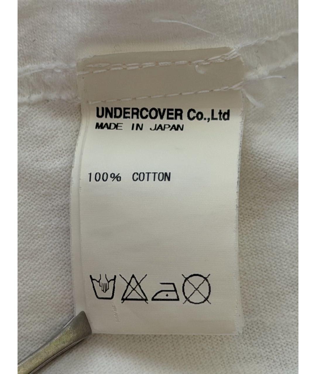 UNDERCOVER Белая хлопковая футболка, фото 5