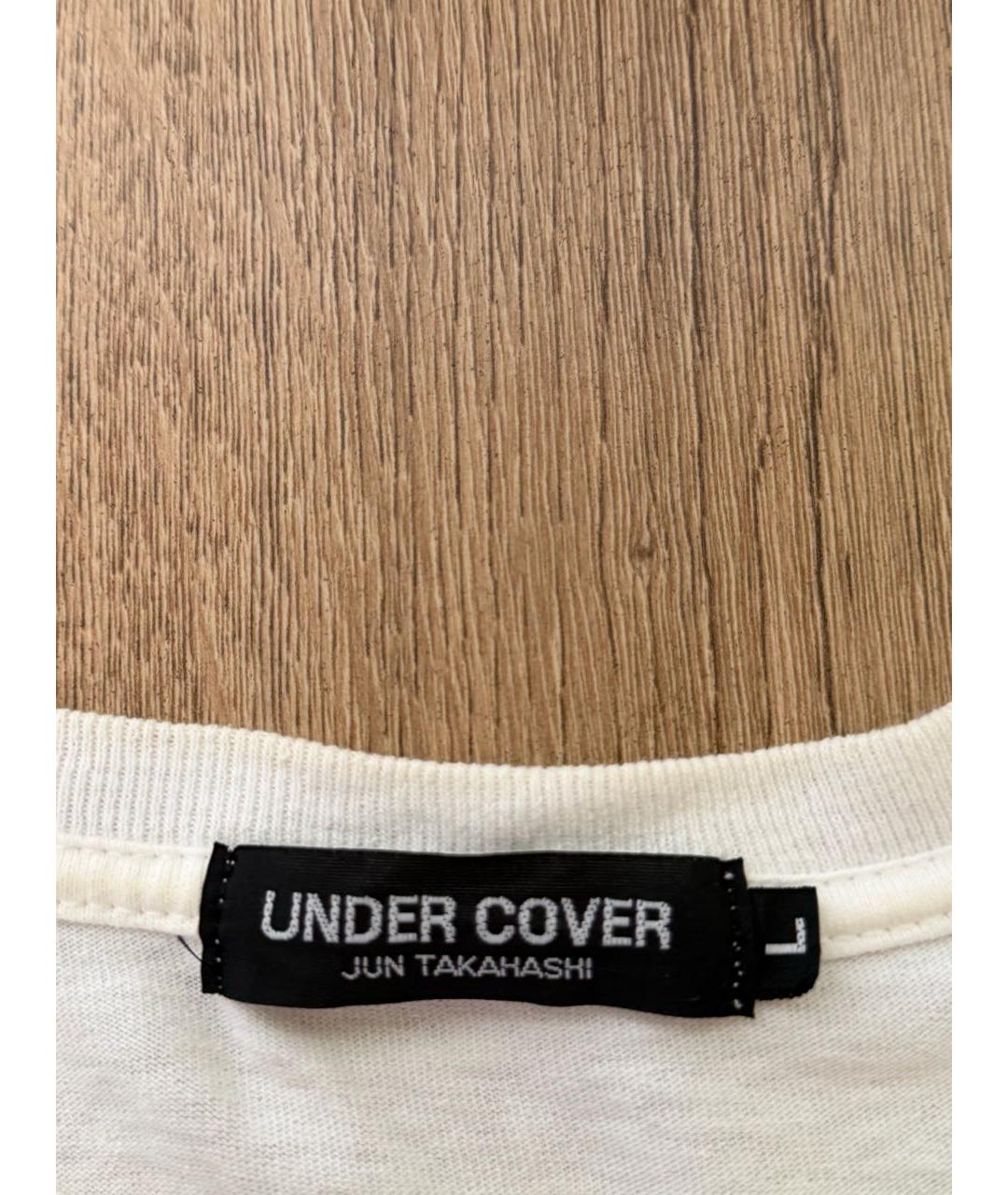 UNDERCOVER Белая хлопковая футболка, фото 4