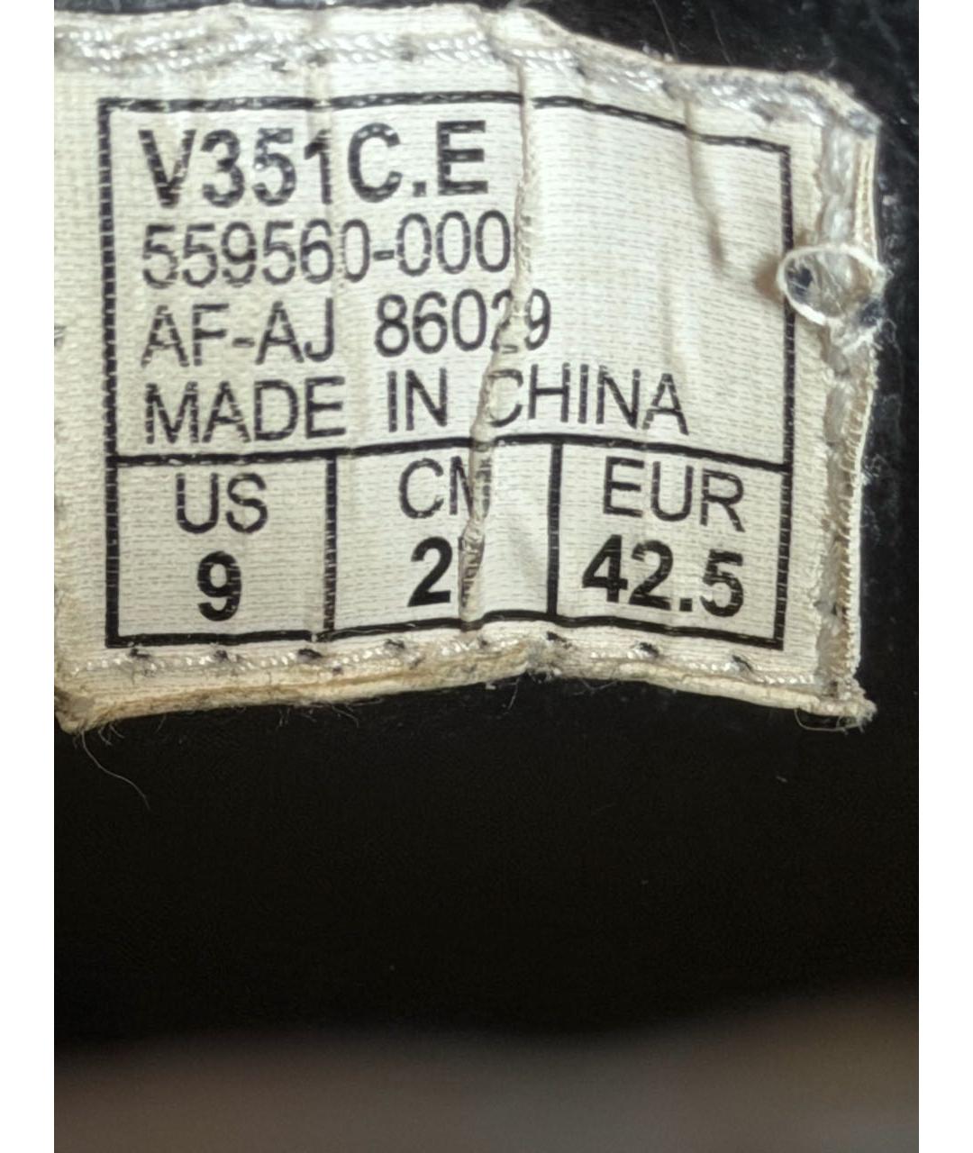 CAV EMPT Черные кожаные низкие кроссовки / кеды, фото 8