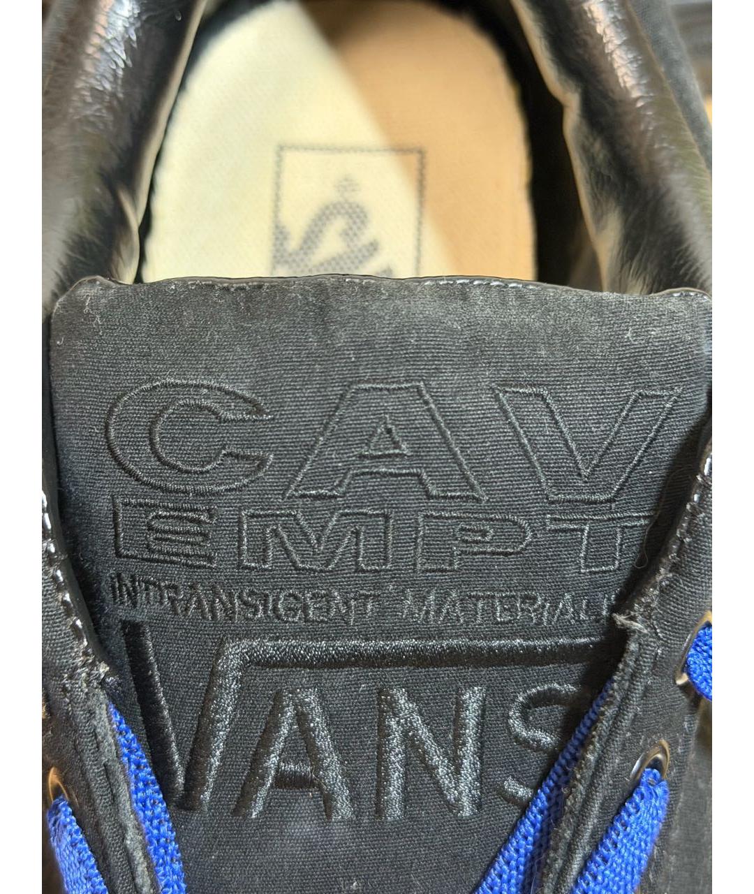 CAV EMPT Черные кожаные низкие кроссовки / кеды, фото 6