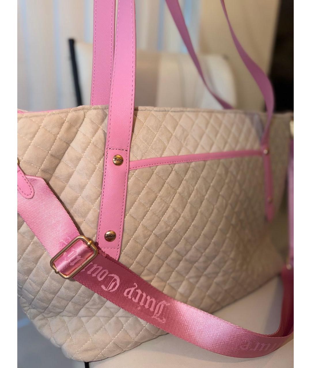JUICY COUTURE Бежевая дорожная/спортивная сумка, фото 6