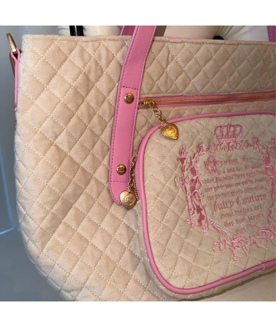 JUICY COUTURE Бежевая дорожная/спортивная сумка, фото 8