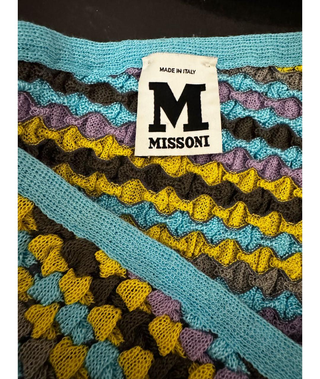 M MISSONI Голубой вискозный джемпер / свитер, фото 4