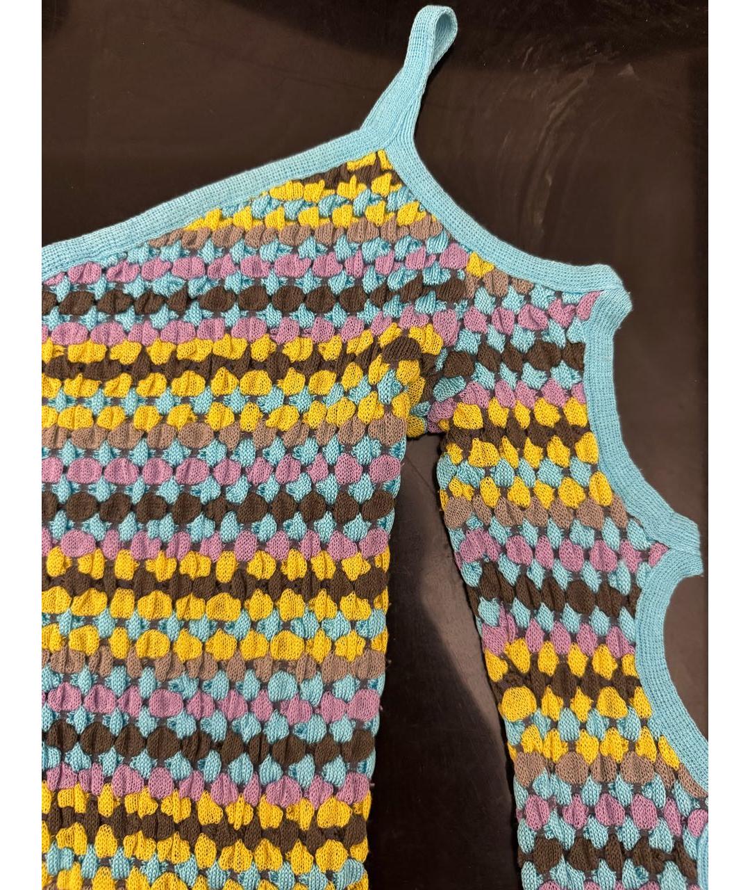 M MISSONI Голубой вискозный джемпер / свитер, фото 3