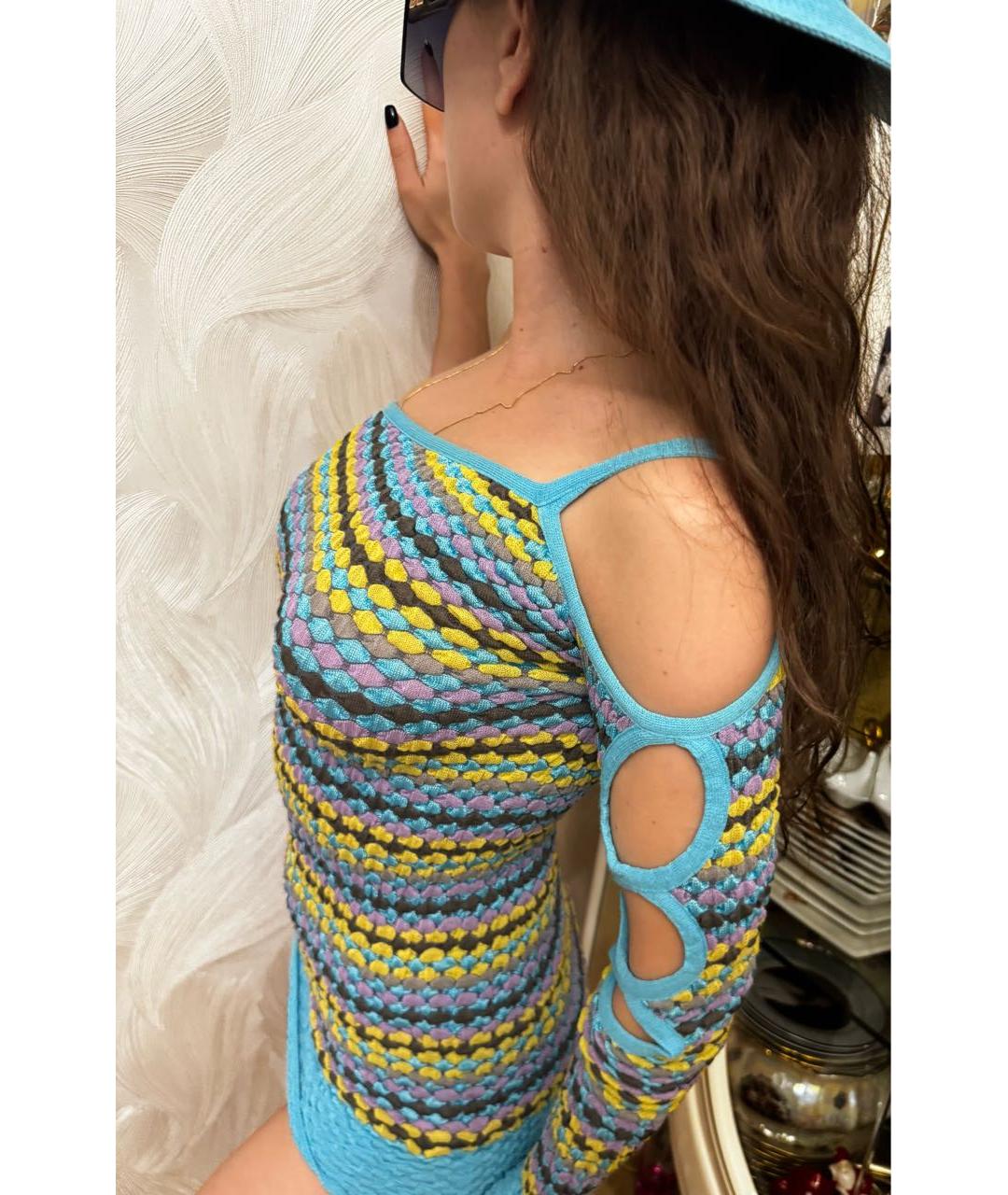 M MISSONI Голубой вискозный джемпер / свитер, фото 6