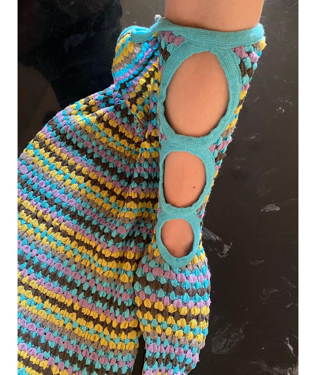M MISSONI Голубой вискозный джемпер / свитер, фото 5