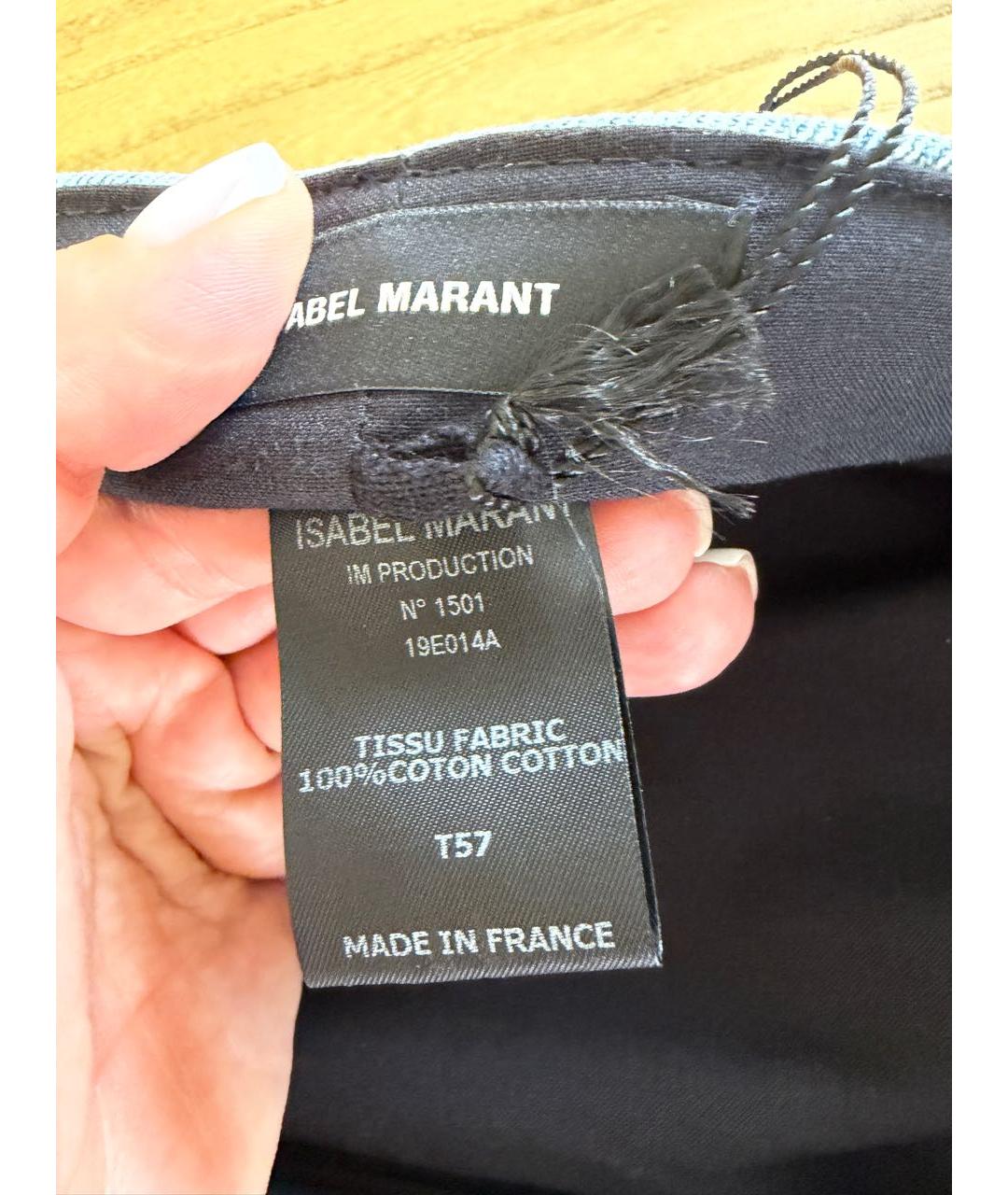 ISABEL MARANT Голубая хлопковая кепка, фото 5
