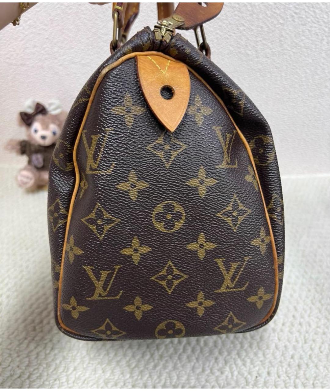LOUIS VUITTON Коричневая сумка с короткими ручками, фото 3