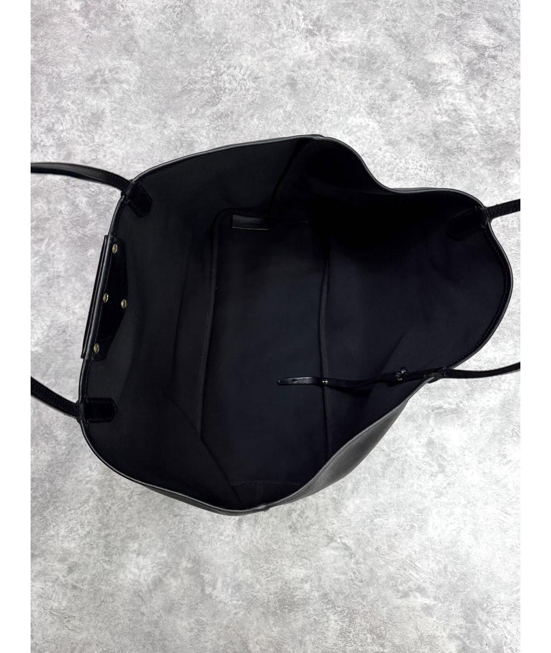 GIVENCHY Черная кожаная сумка тоут, фото 2