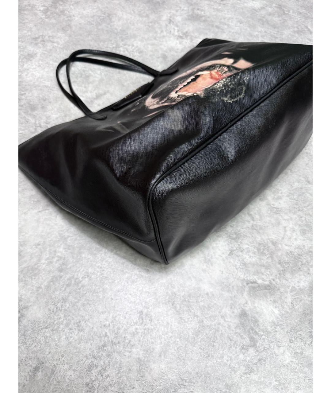 GIVENCHY Черная кожаная сумка тоут, фото 4