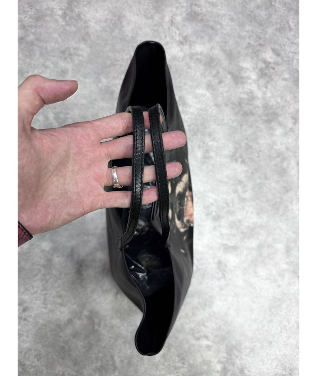 GIVENCHY Черная кожаная сумка тоут, фото 5