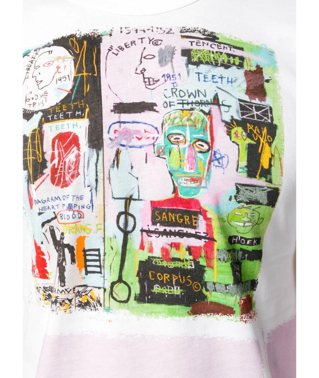 COMME DES GARÇONS Белая хлопковая футболка, фото 4