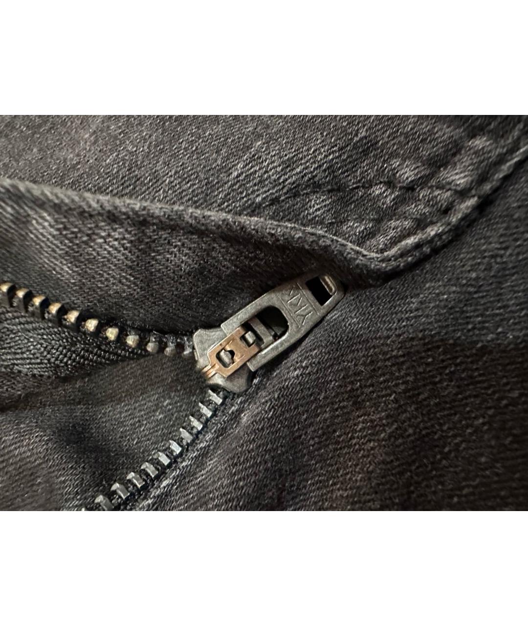 ACNE STUDIOS Черные хлопковые джинсы слим, фото 4