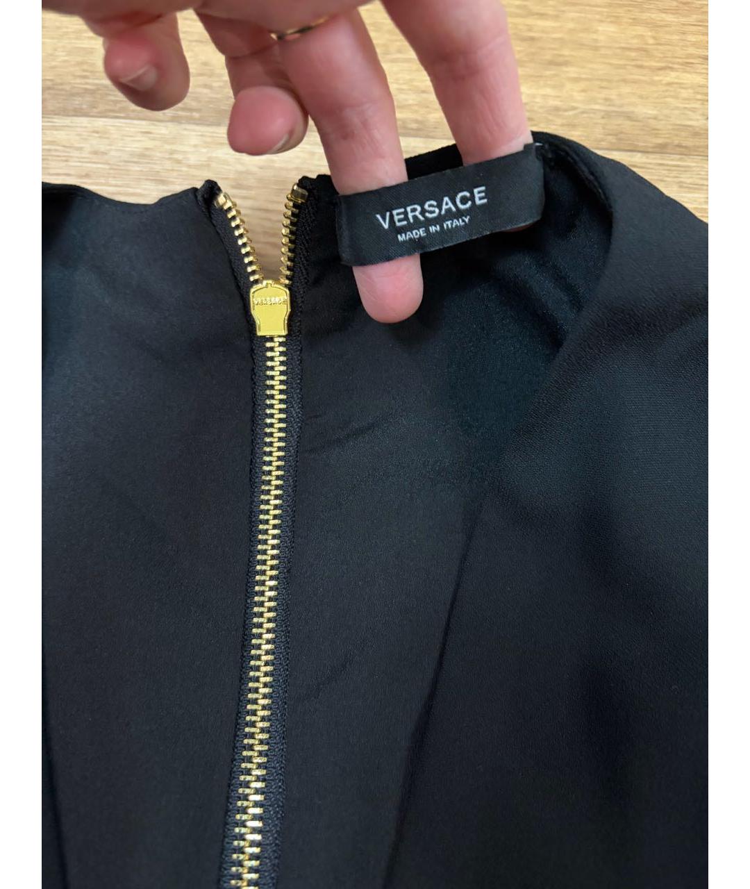 VERSACE Черное вечернее платье, фото 4